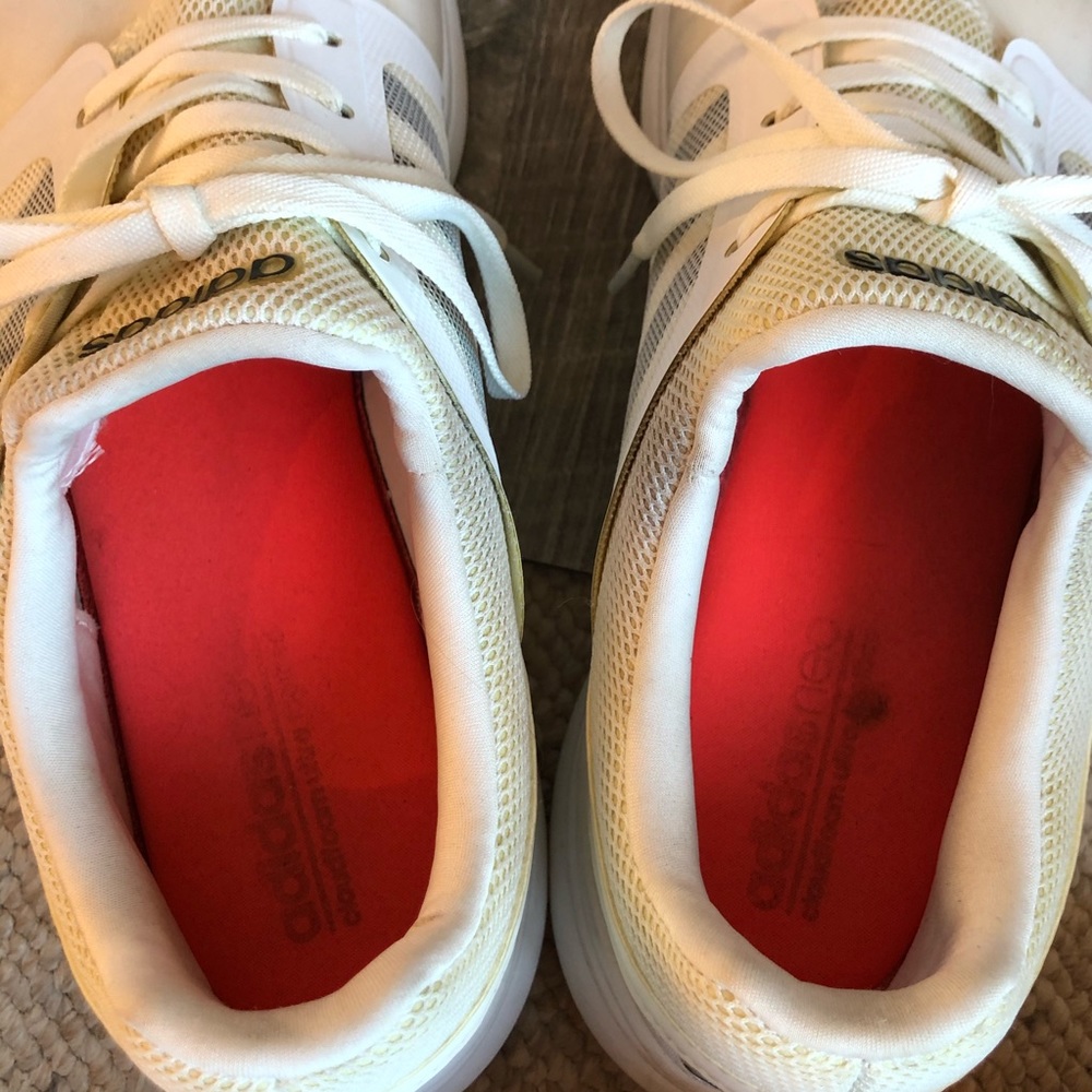 Adidas Cloudfoam Off White Sneakers, size 9.5 US - Picture 6 of 8